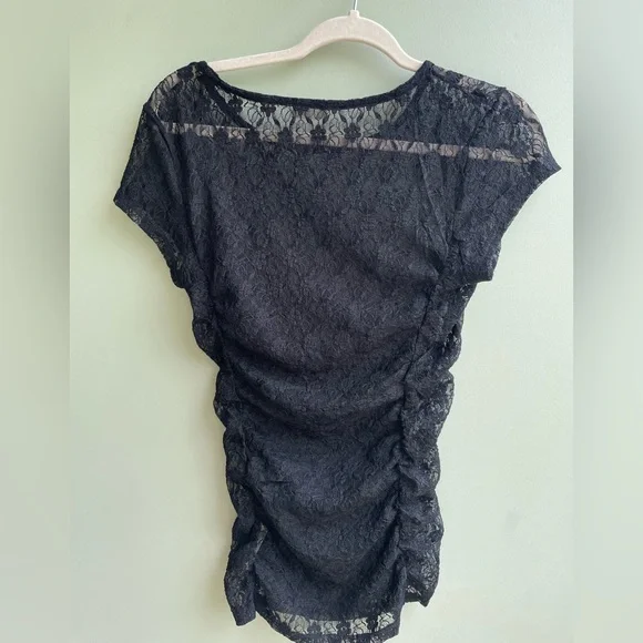 Free People NWOT Keep it Simple Lace Baby Tee - Picture 10 of 10